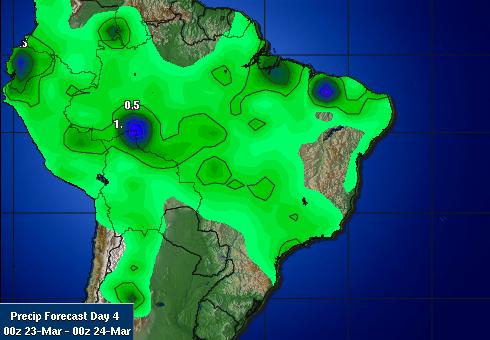 巴西大豆主产区最新天气预报图表3月20日 _阿
