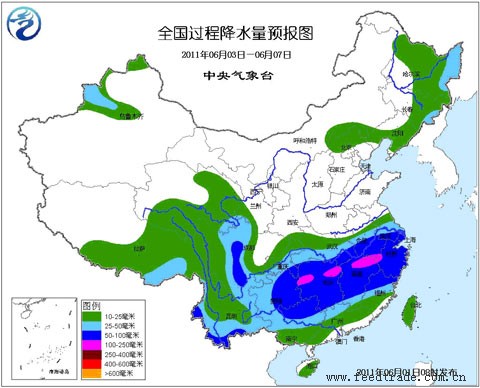 长江中下游将有明显降雨 有利增加蓄水
